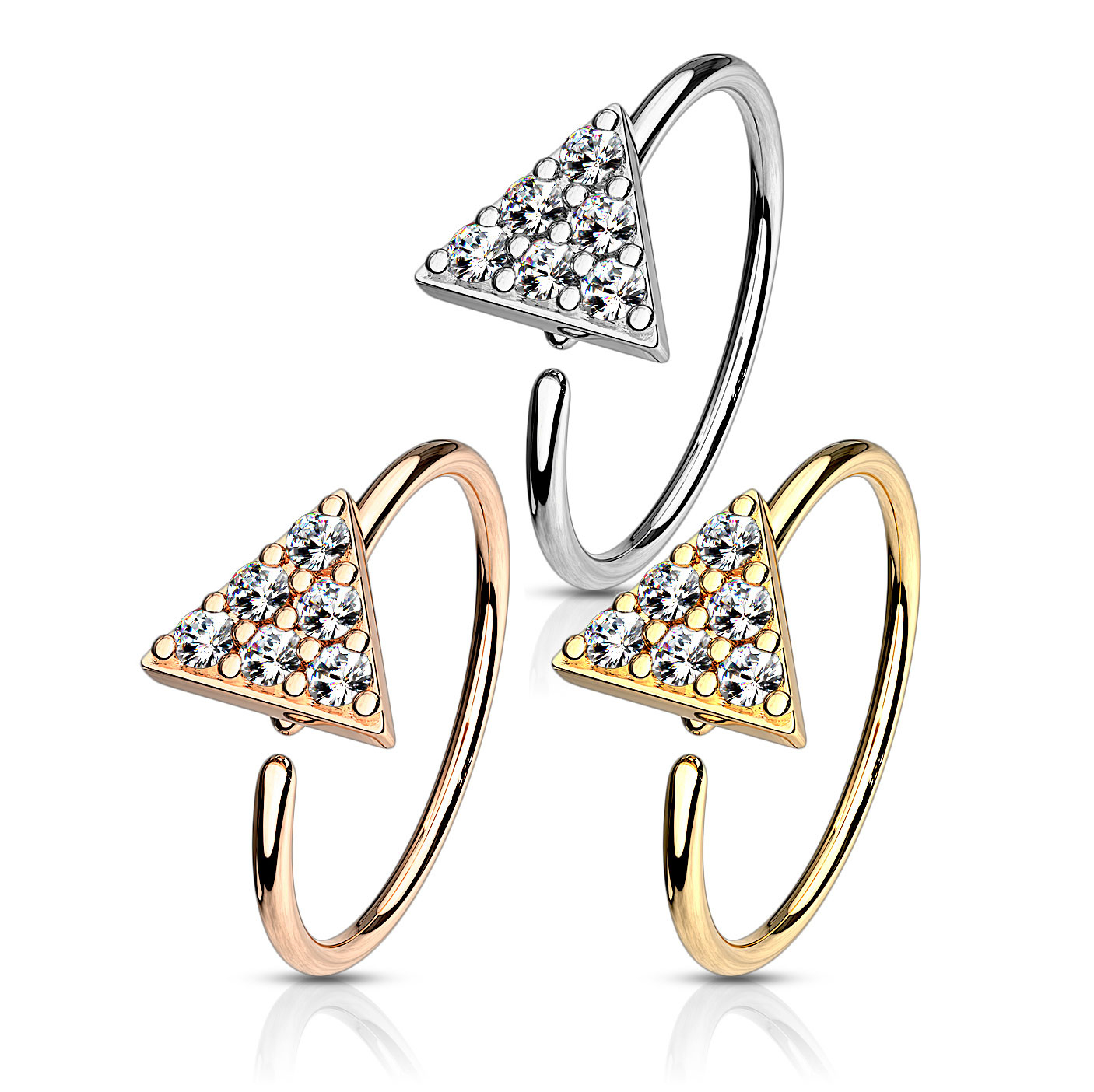 Rõngasneet kivikestega kaetud kolmnurgaga