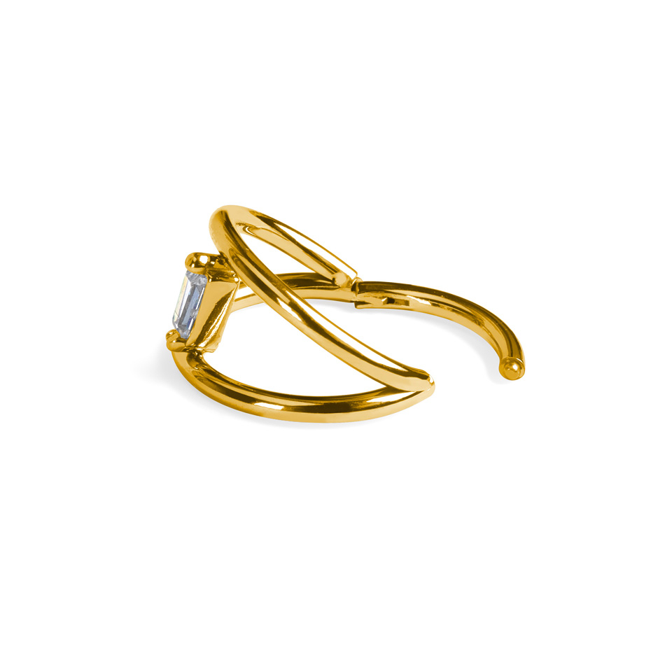 Titaanist topeltrõngas ühendava kiviga