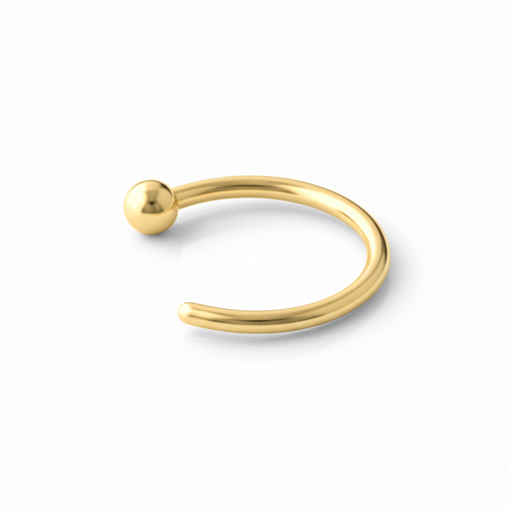 Lihtne titaanist avatud rõngas