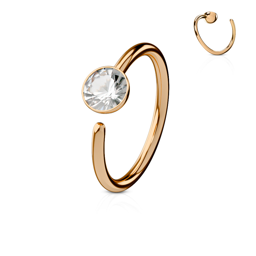 Rõngas, mis kaunistatud kinnise kivikesega