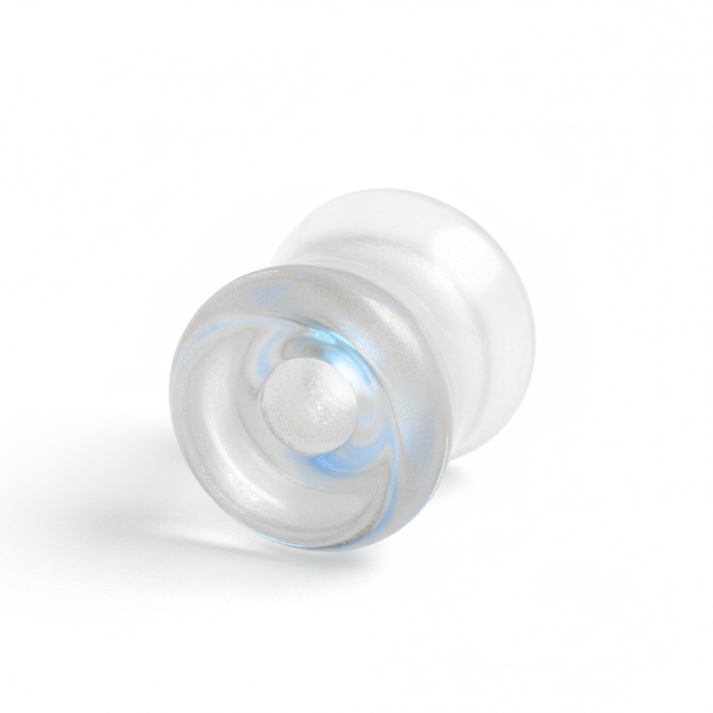 Klaasist laienev tunnel virmaliste efektiga